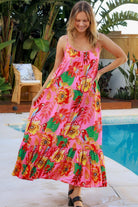 DREAMCATCHER | WILD POPPY SLIP MAXI DRESS PINK | Bohemian Love Runway