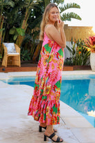 DREAMCATCHER | WILD POPPY SLIP MAXI DRESS PINK | Bohemian Love Runway