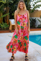 DREAMCATCHER | WILD POPPY SLIP MAXI DRESS PINK | Bohemian Love Runway