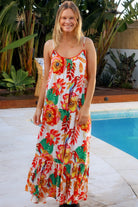DREAMCATCHER | WILD POPPY SLIP MAXI DRESS WHITE | Bohemian Love Runway