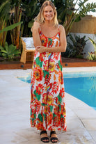 DREAMCATCHER | WILD POPPY SLIP MAXI DRESS WHITE | Bohemian Love Runway