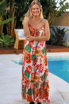 DREAMCATCHER | WILD POPPY SLIP MAXI DRESS WHITE | Bohemian Love Runway