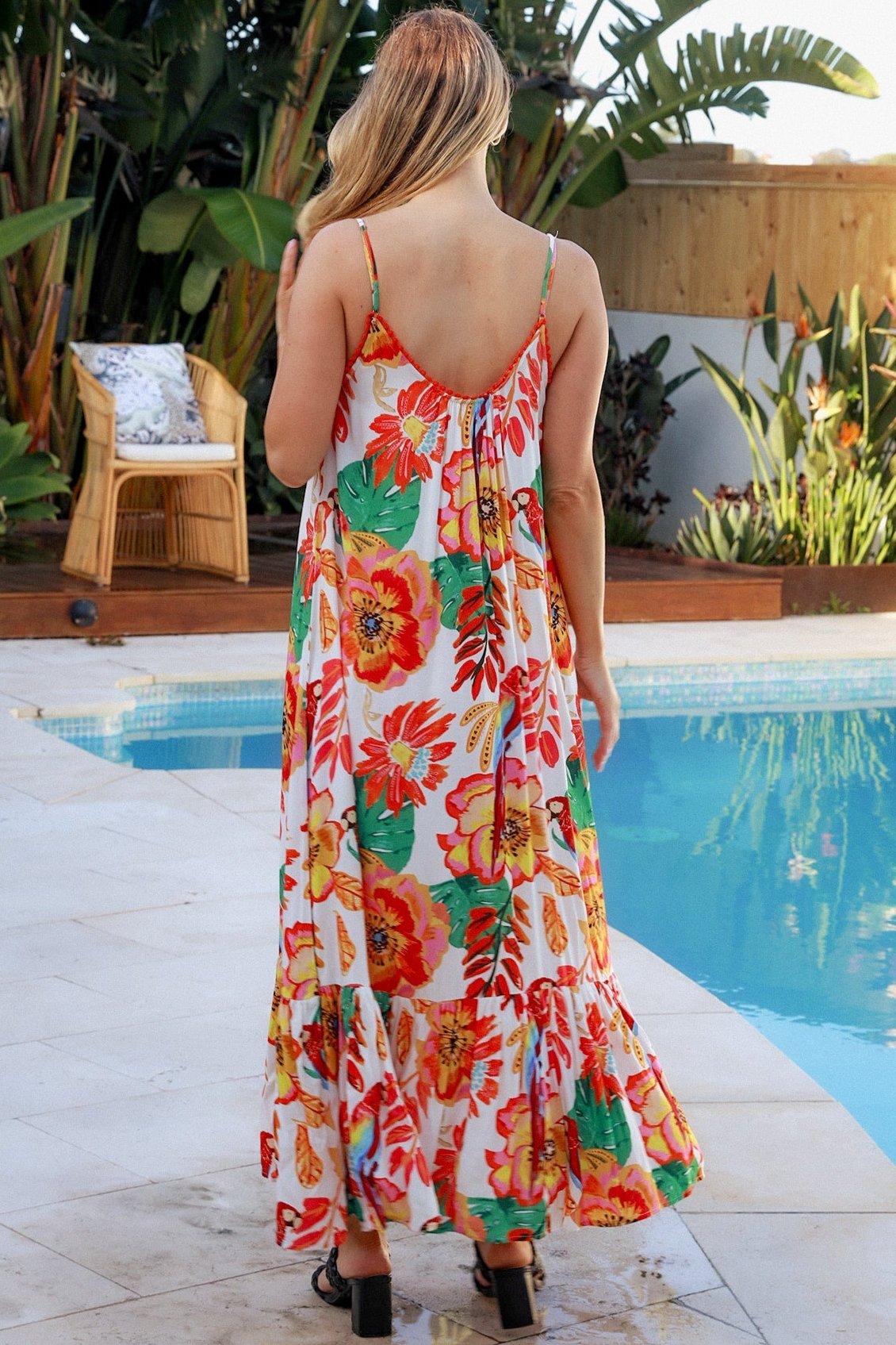 DREAMCATCHER | WILD POPPY SLIP MAXI DRESS WHITE | Bohemian Love Runway