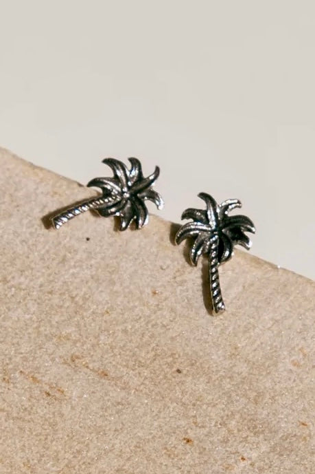 HOBO AND HATCH | PALM STUDS STERLING SILVER | Bohemian Love Runway