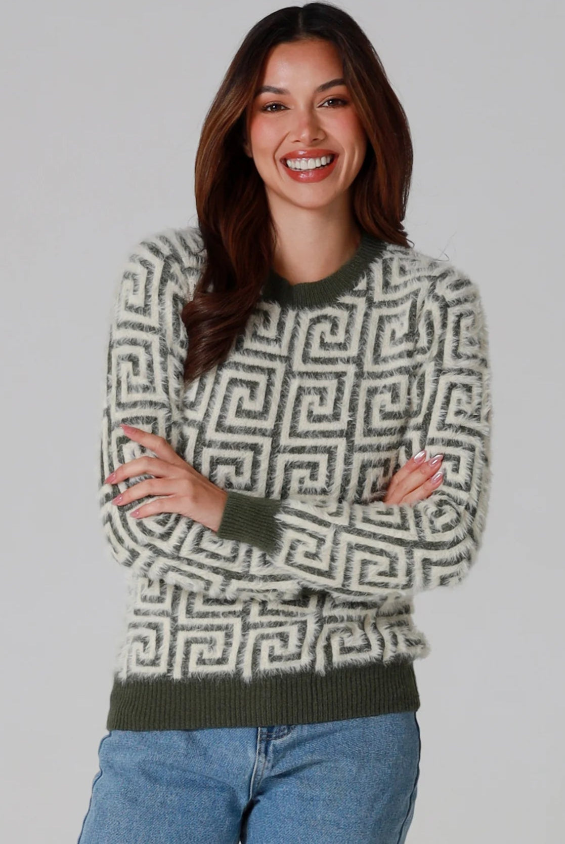 CHARLOTTE THE LABEL | ZIGGY KNIT OLIVE | Bohemian Love Runway