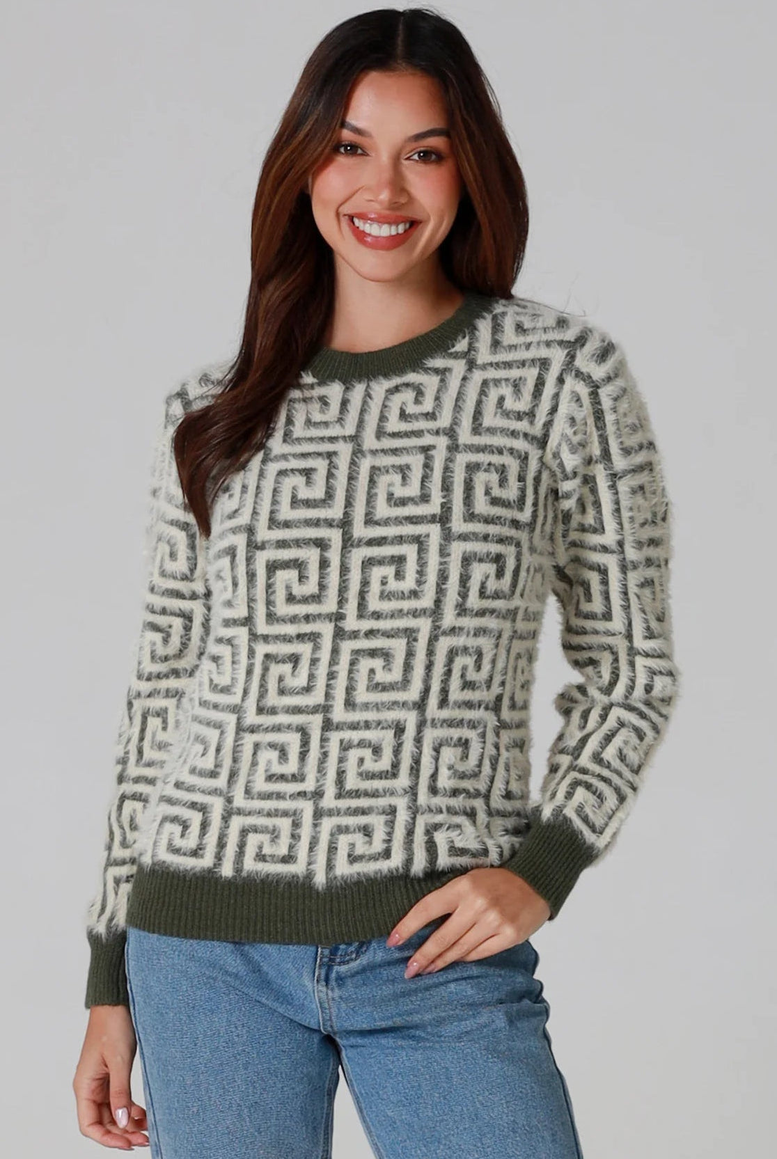 CHARLOTTE THE LABEL | ZIGGY KNIT OLIVE | Bohemian Love Runway