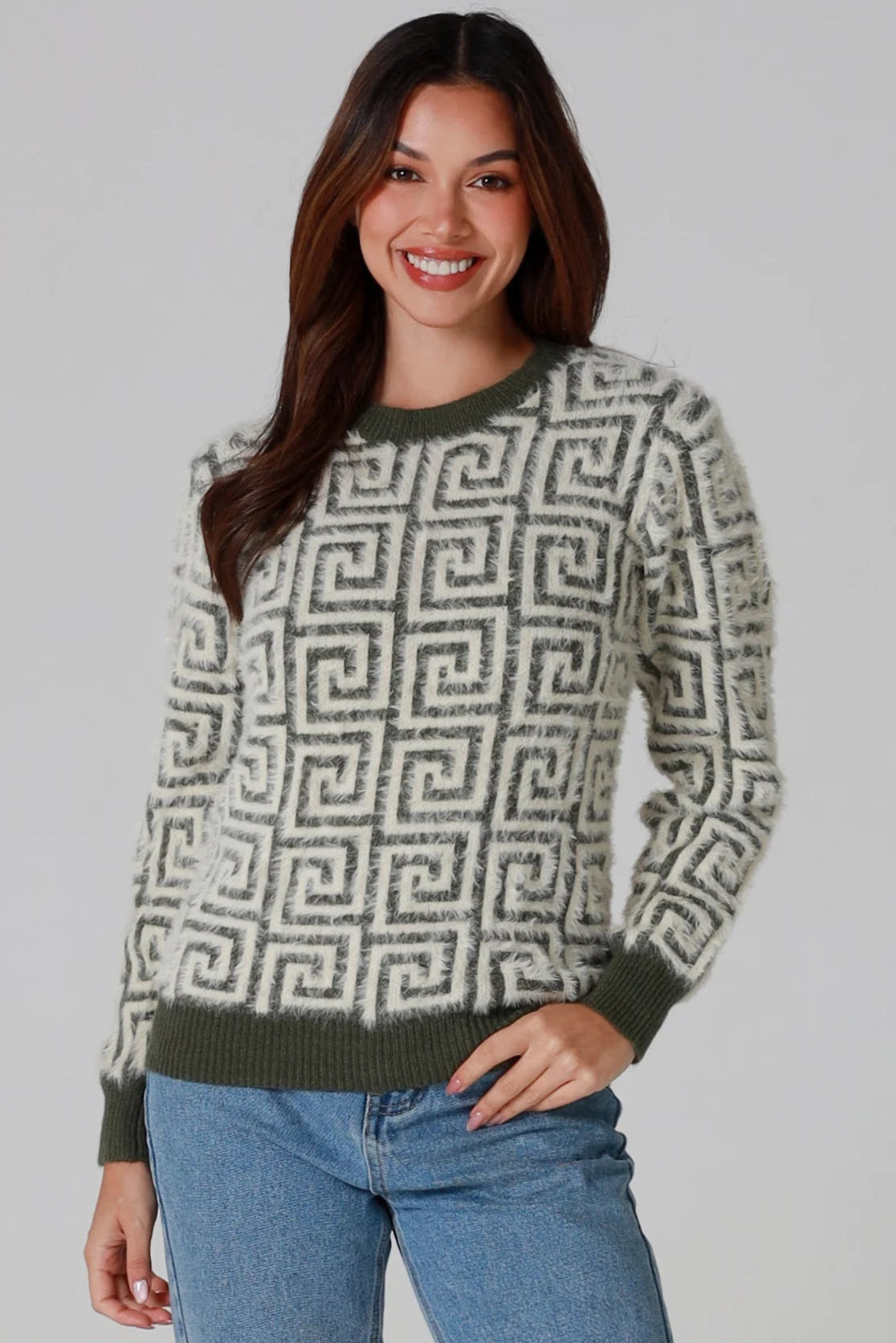 CHARLOTTE THE LABEL | ZIGGY KNIT OLIVE | Bohemian Love Runway