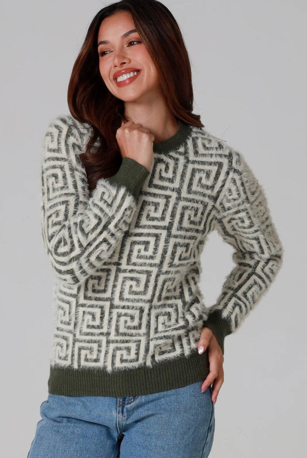 CHARLOTTE THE LABEL | ZIGGY KNIT OLIVE | Bohemian Love Runway