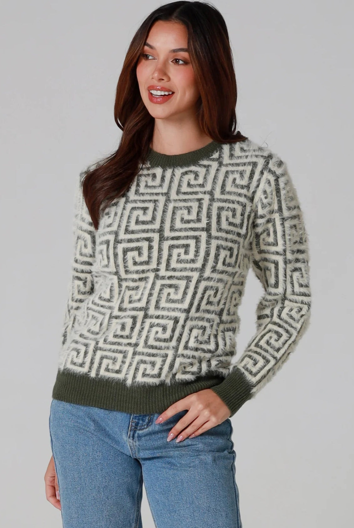 CHARLOTTE THE LABEL | ZIGGY KNIT OLIVE | Bohemian Love Runway