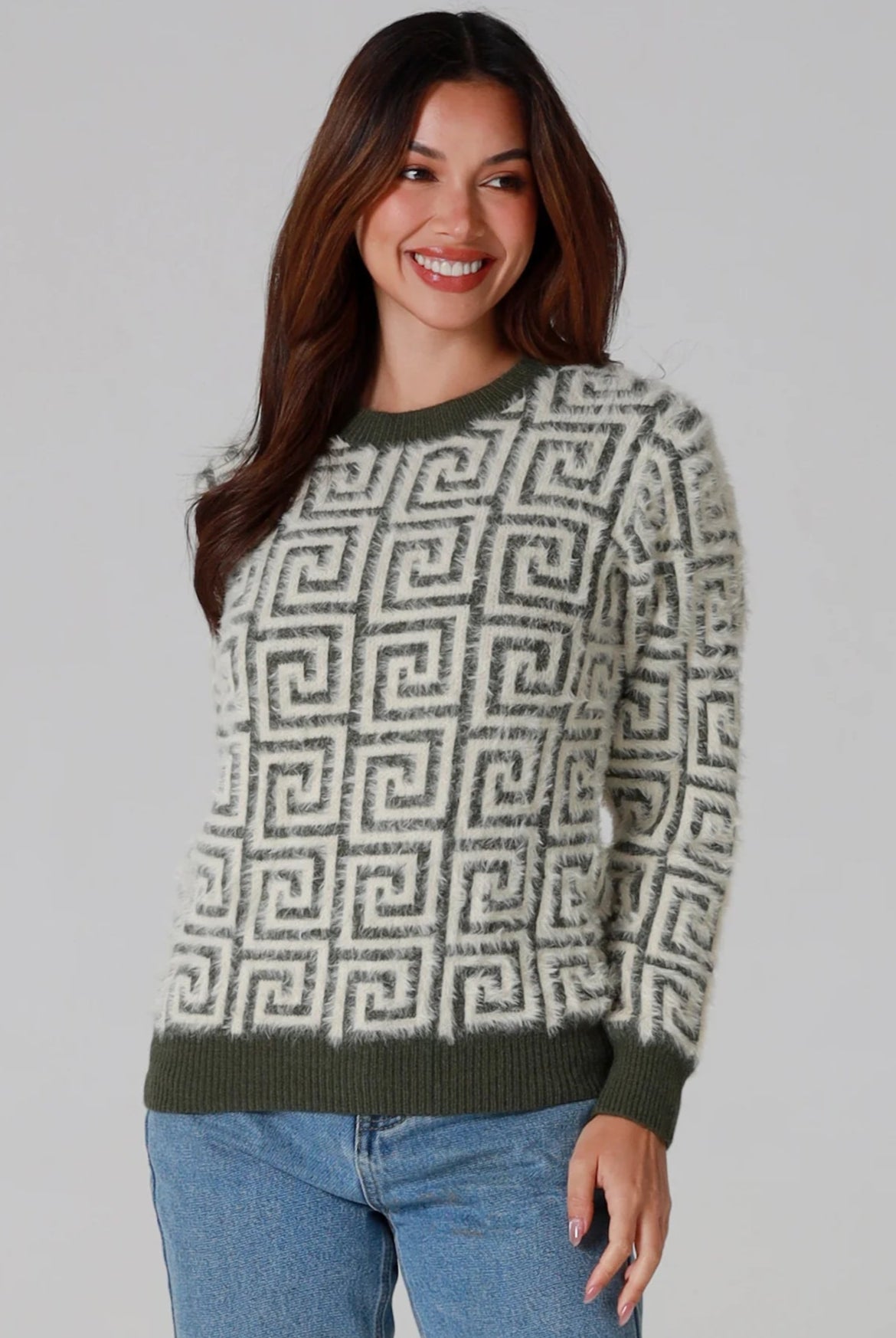 CHARLOTTE THE LABEL | ZIGGY KNIT OLIVE | Bohemian Love Runway