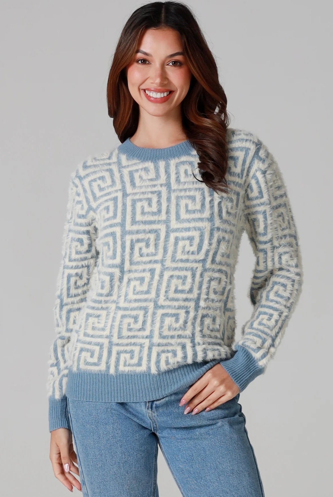 CHARLOTTE THE LABEL | ZIGGY KNIT BLUE | Bohemian Love Runway