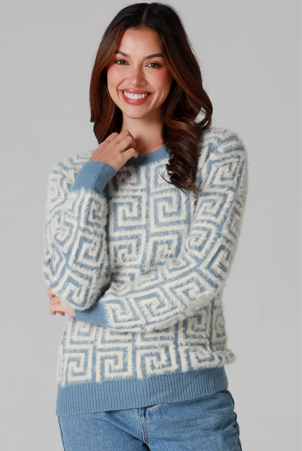 CHARLOTTE THE LABEL | ZIGGY KNIT BLUE | Bohemian Love Runway