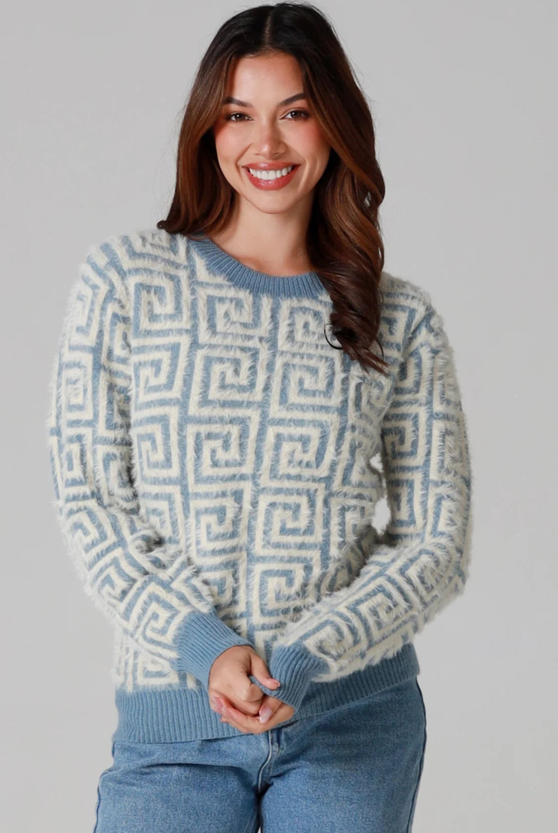 CHARLOTTE THE LABEL | ZIGGY KNIT BLUE | Bohemian Love Runway