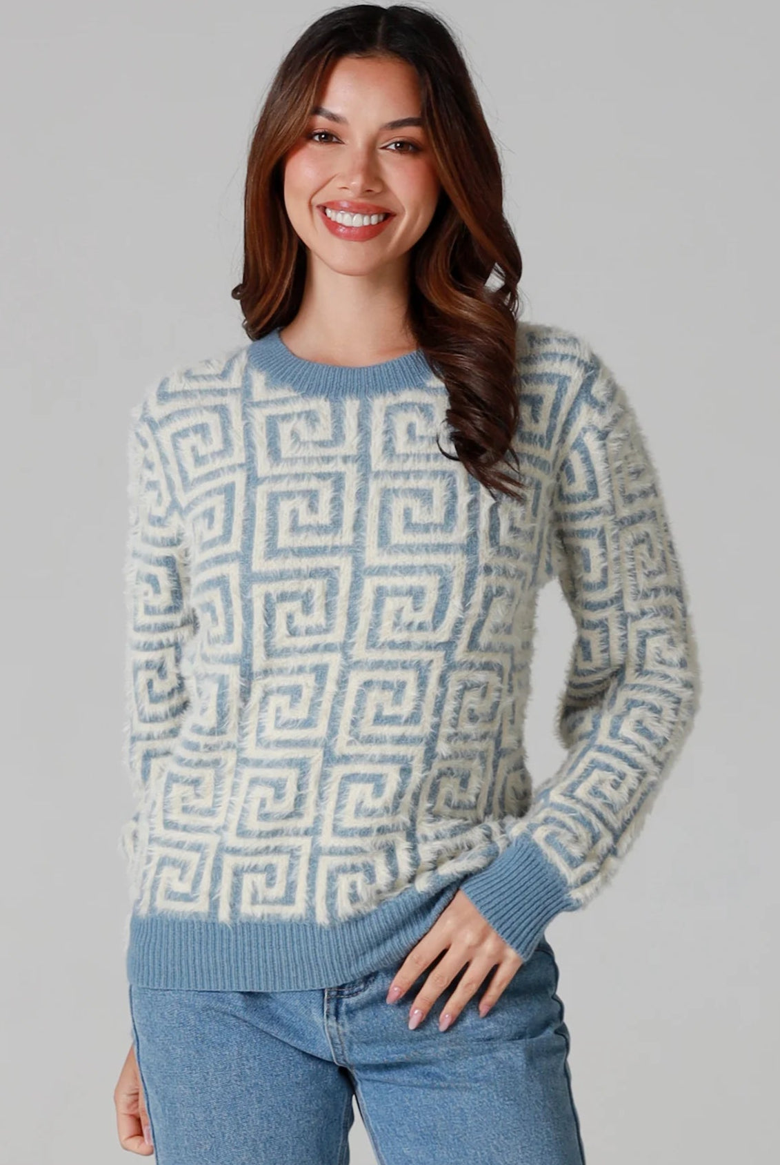 CHARLOTTE THE LABEL | ZIGGY KNIT BLUE | Bohemian Love Runway