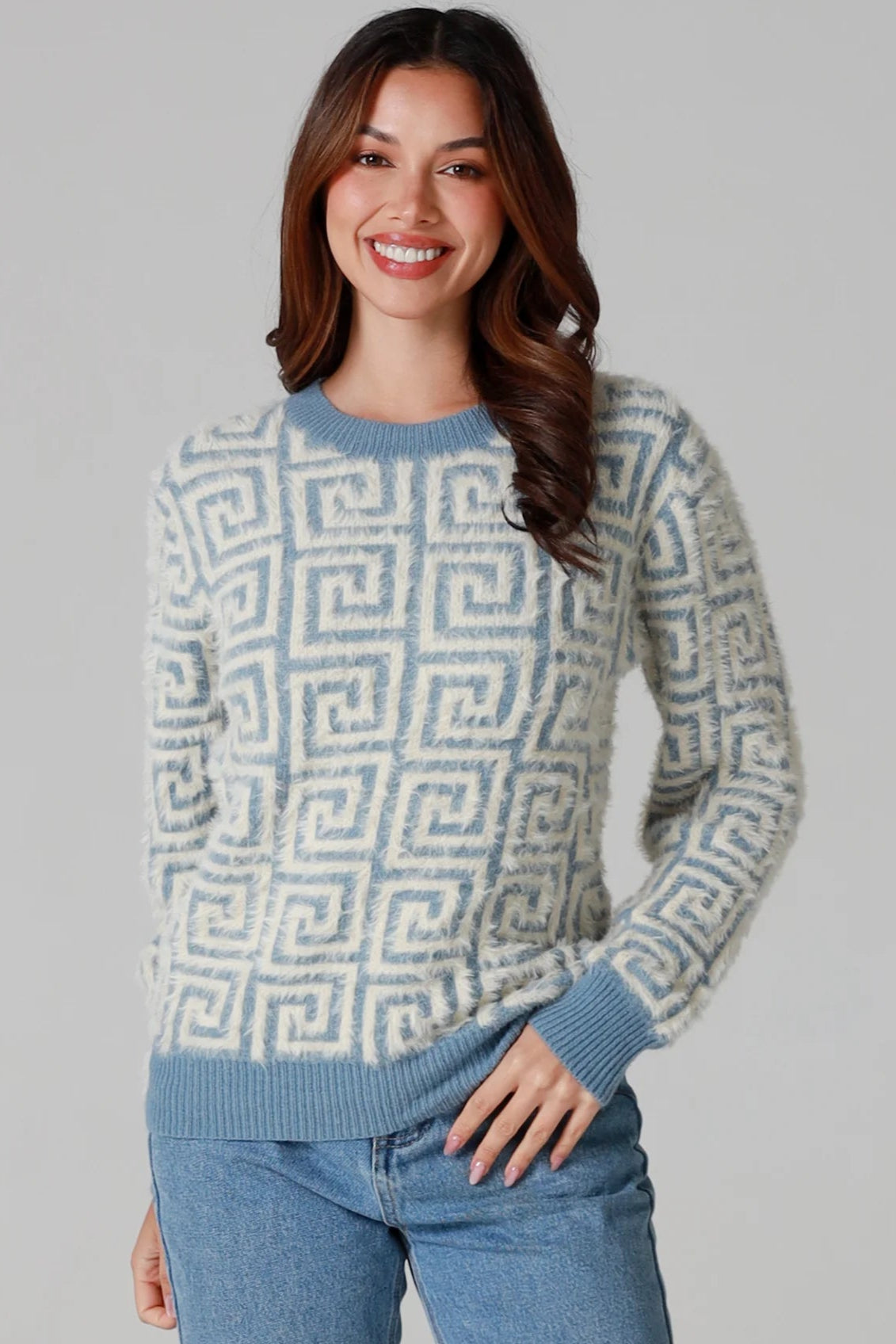 CHARLOTTE THE LABEL | ZIGGY KNIT BLUE | Bohemian Love Runway
