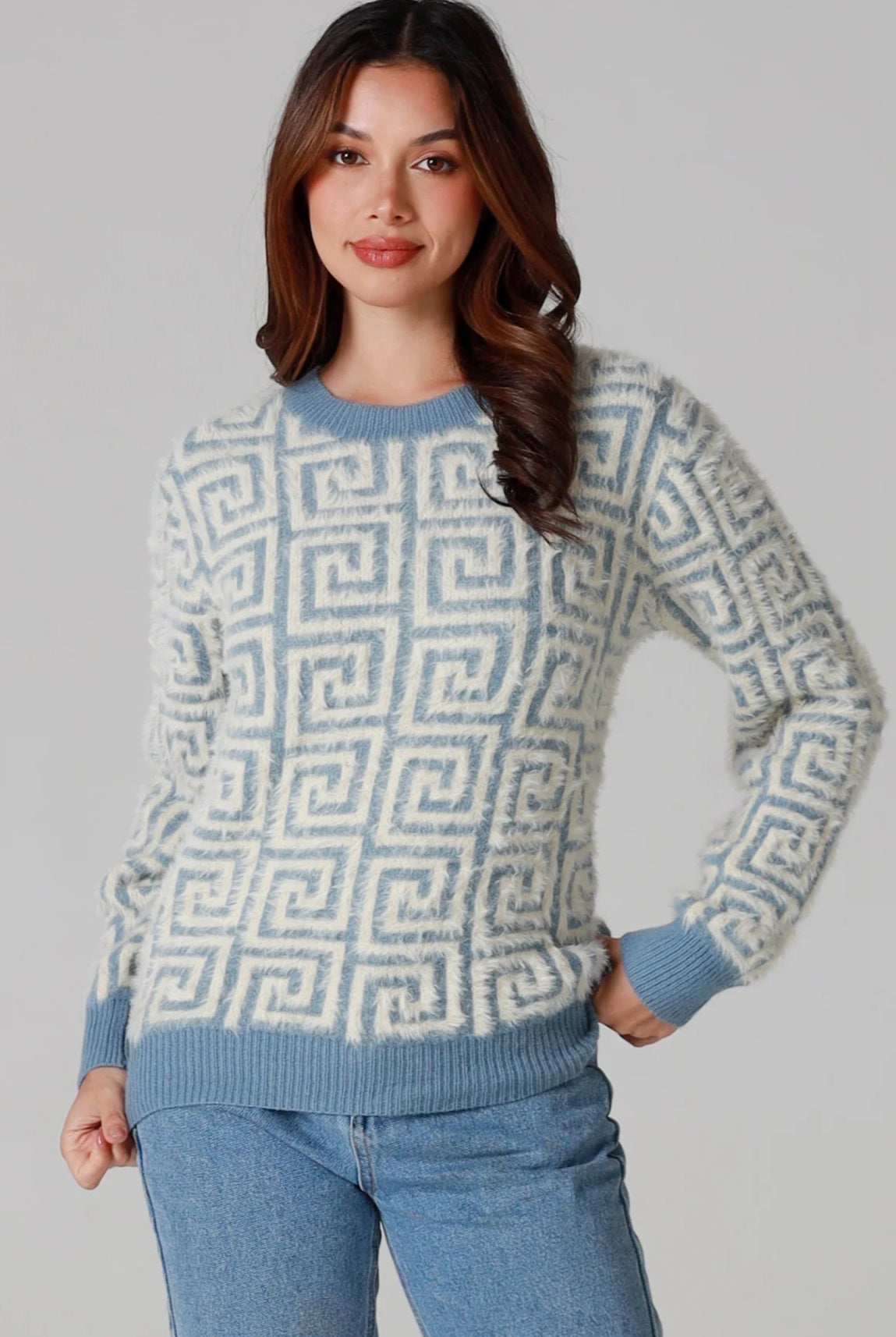 CHARLOTTE THE LABEL | ZIGGY KNIT BLUE | Bohemian Love Runway