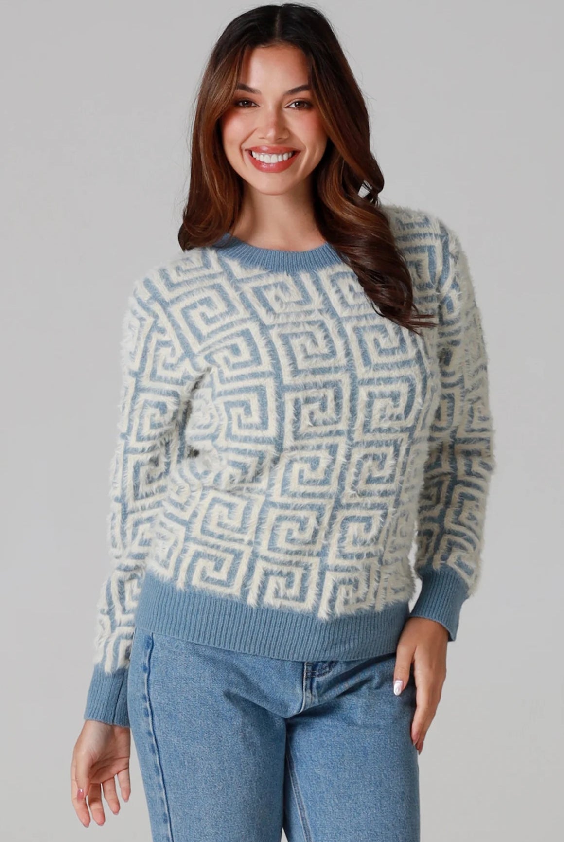 CHARLOTTE THE LABEL | ZIGGY KNIT BLUE | Bohemian Love Runway