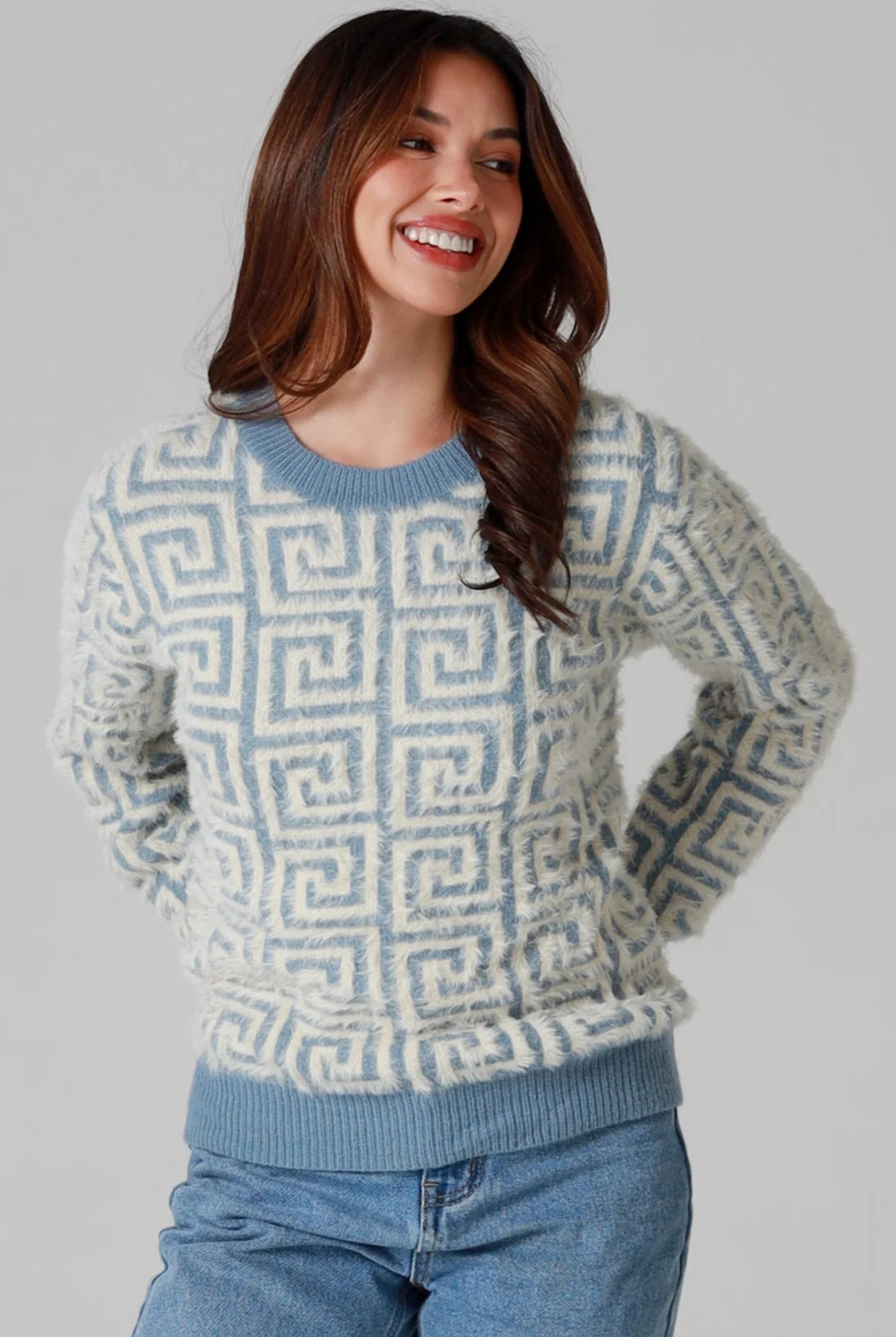 CHARLOTTE THE LABEL | ZIGGY KNIT BLUE | Bohemian Love Runway