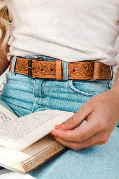 HOBO AND HATCH | ROSA LEATHER BELT CAMEL | Bohemian Love Runway