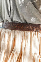 HOBO AND HATCH | ROSA LEATHER BELT VINTAGE BROWN | Bohemian Love Runway