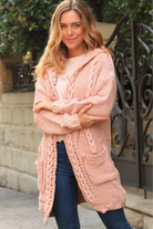 ISABELLA | HARMONY KNIT CARDIGAN PINK | Bohemian Love Runway