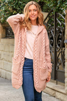 ISABELLA | HARMONY KNIT CARDIGAN PINK | Bohemian Love Runway