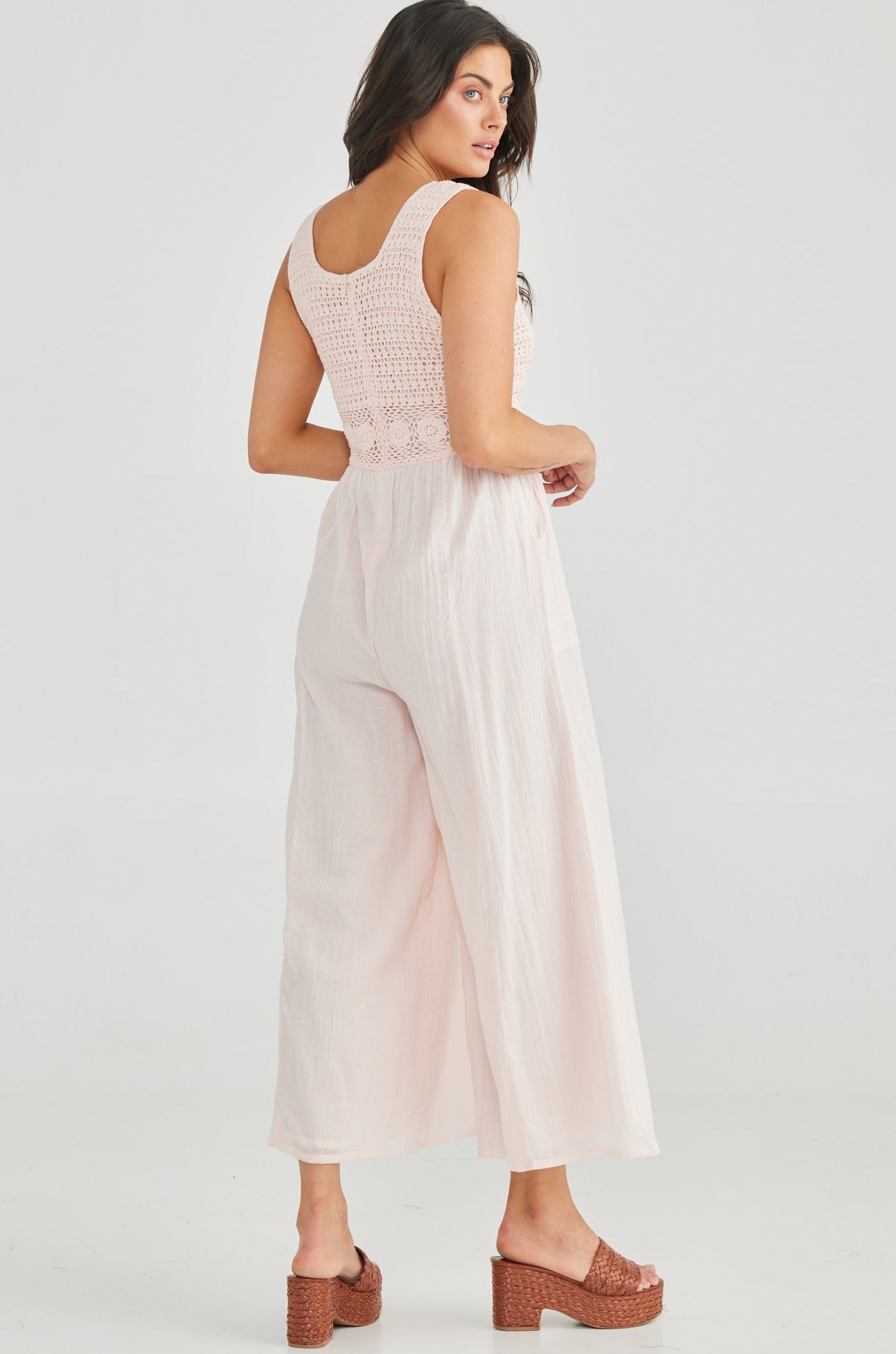 TALISMAN | FREEFALLING JUMPUSIT BALLET PINK | Bohemian Love Runway