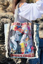 SHOE SHU | GYPSY CHILD VINTAGE DENIM TOTE | Bohemian Love Runway