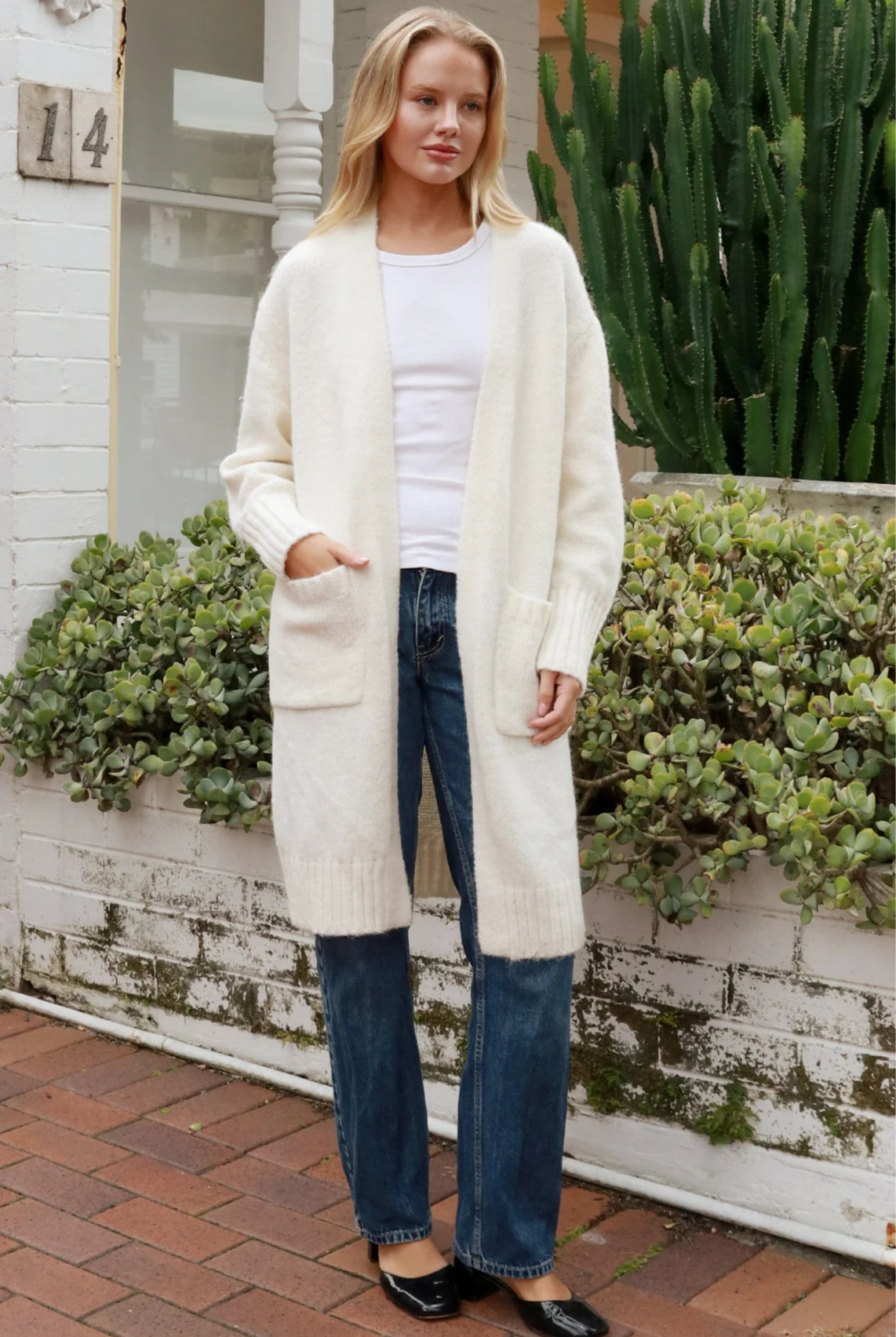 AVAMIA | HAZEL KNIT CARDIGAN CREAM | Bohemian Love Runway