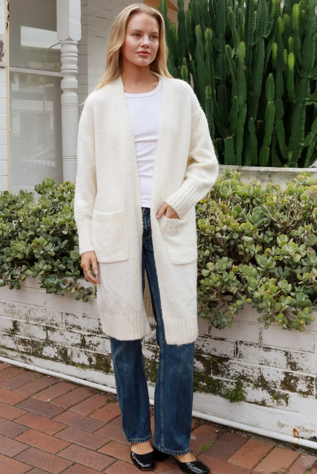 AVAMIA | HAZEL KNIT CARDIGAN CREAM | Bohemian Love Runway