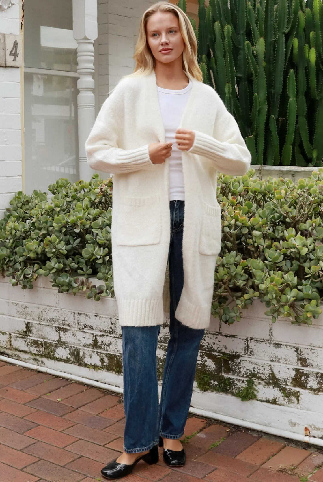 AVAMIA | HAZEL KNIT CARDIGAN CREAM | Bohemian Love Runway