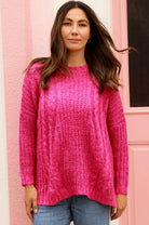 AVAMIA | INDIE KNIT JUMPER PINK | Bohemian Love Runway