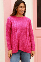 AVAMIA | INDIE KNIT JUMPER PINK | Bohemian Love Runway