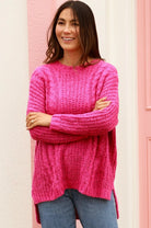 AVAMIA | INDIE KNIT JUMPER PINK | Bohemian Love Runway