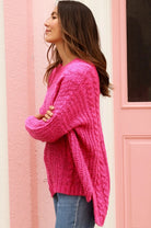 AVAMIA | INDIE KNIT JUMPER PINK | Bohemian Love Runway