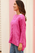 AVA & MIA | POZY KNIT JUMPER PINK | Bohemian Love Runway