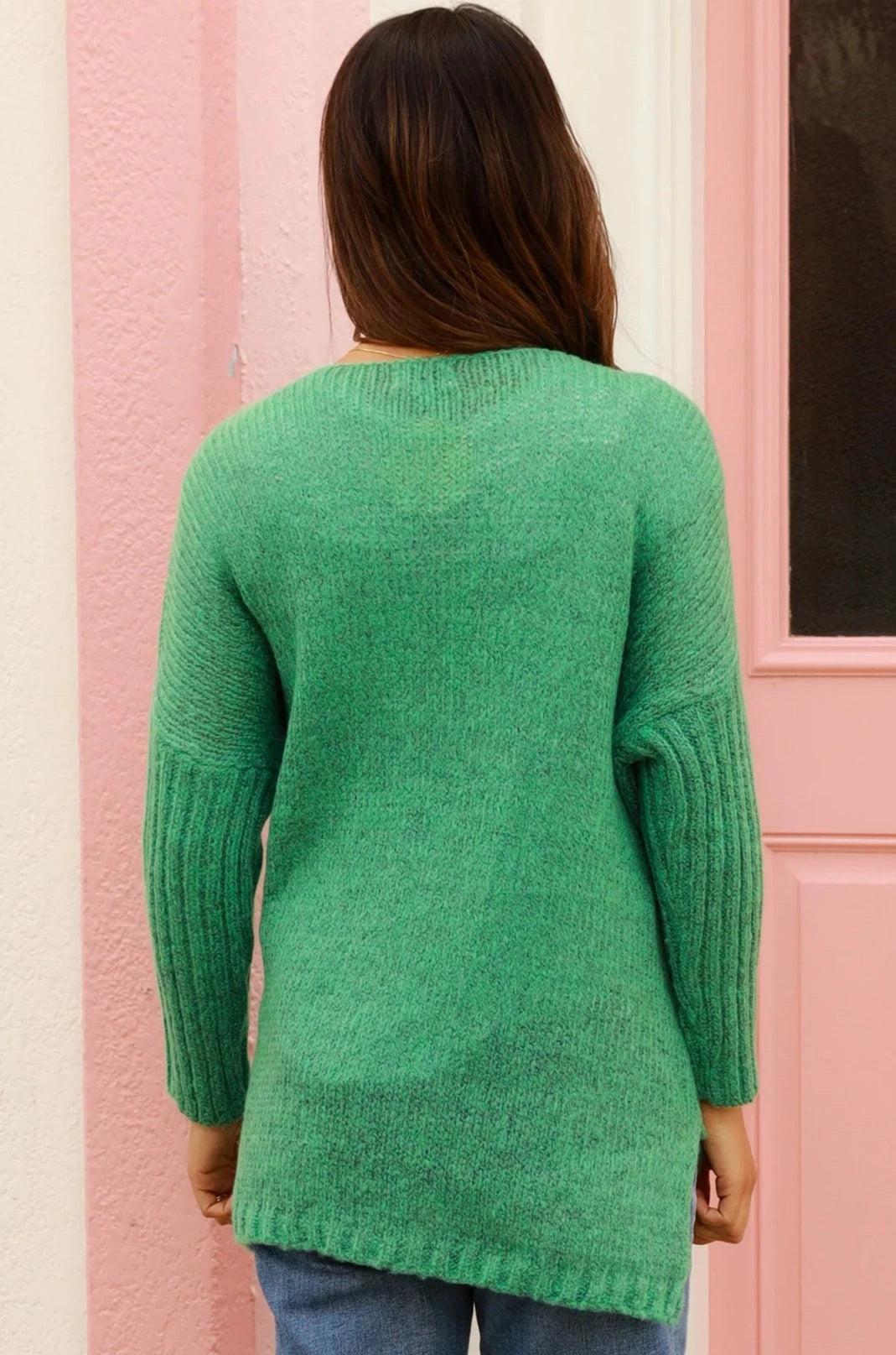 AVA & MIA | INDIE KNIT JUMPER JADE | Bohemian Love Runway