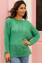AVA & MIA | INDIE KNIT JUMPER JADE | Bohemian Love Runway