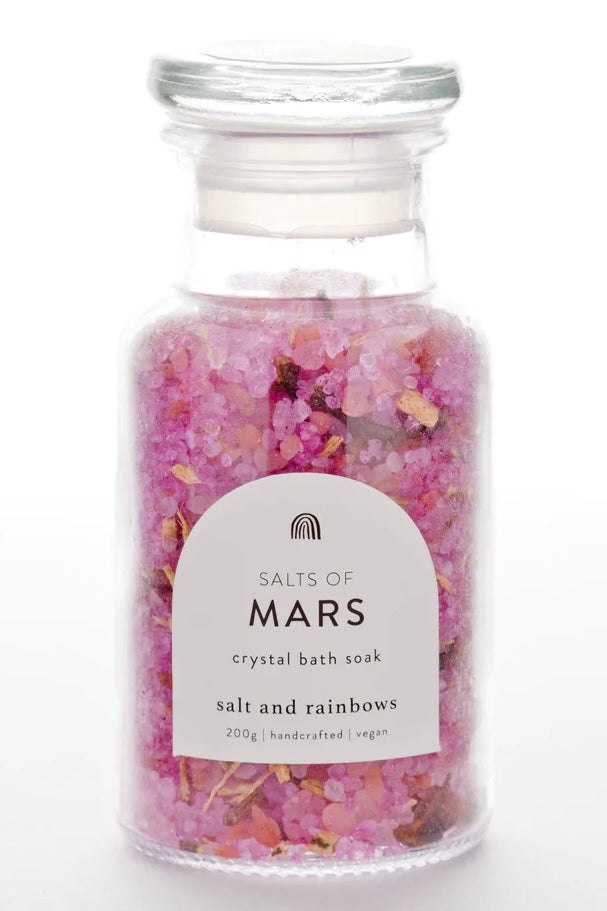 SALT AND RAINBOWS | SALTS OF MARS CRYSTAL BATH SOAK | Bohemian Love Runway