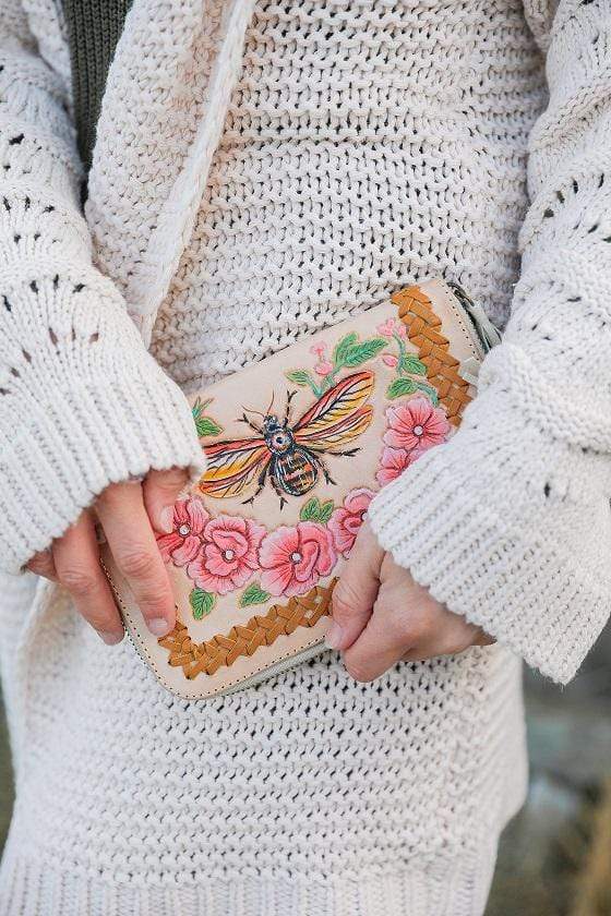 CELESTIAL GYPSY | BUMBLE BEE WALLET CREAM NATURAL | Bohemian Love Runway