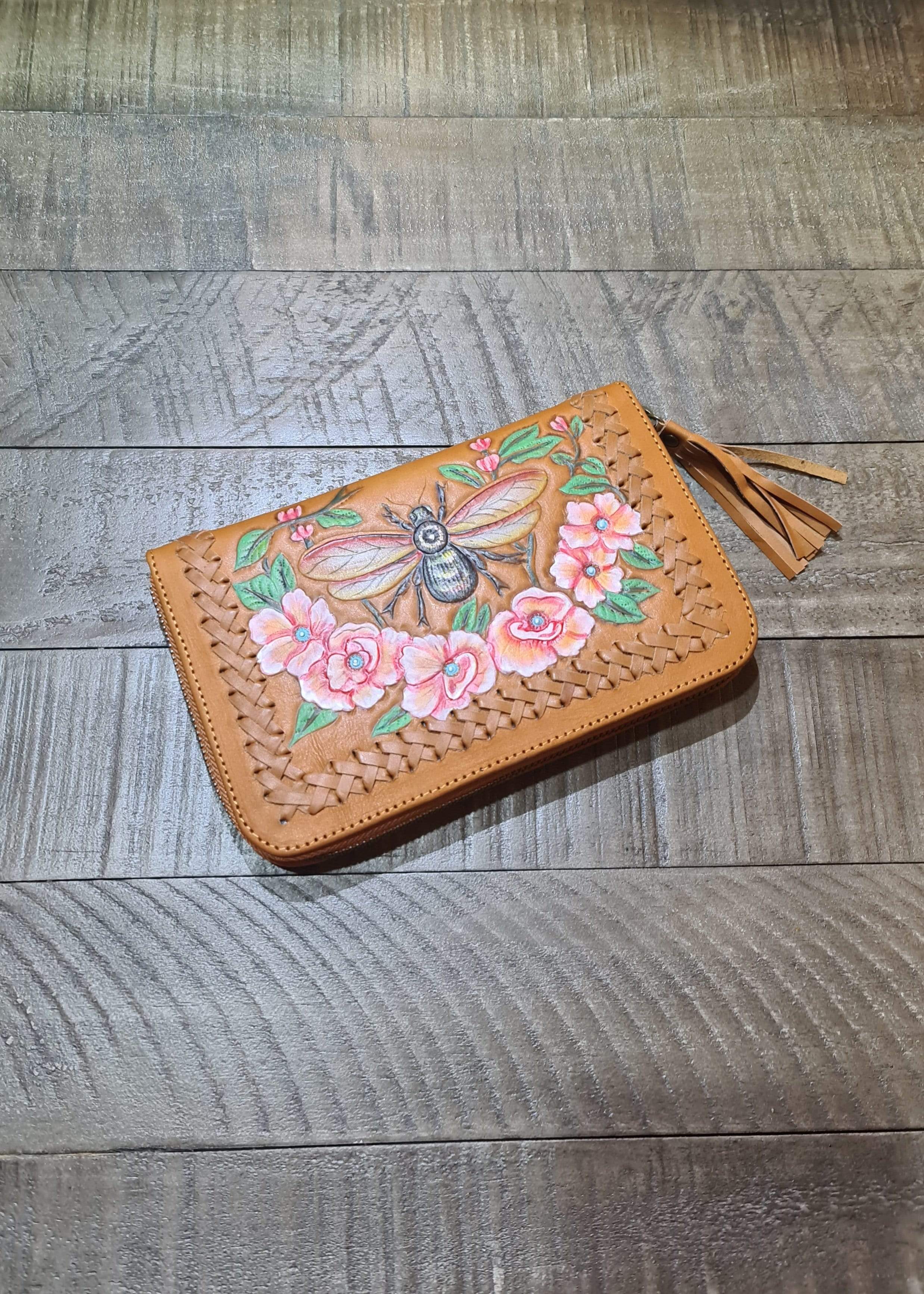 CELESTIAL GYPSY | BUMBLE BEE WALLET TAN | Bohemian Love Runway