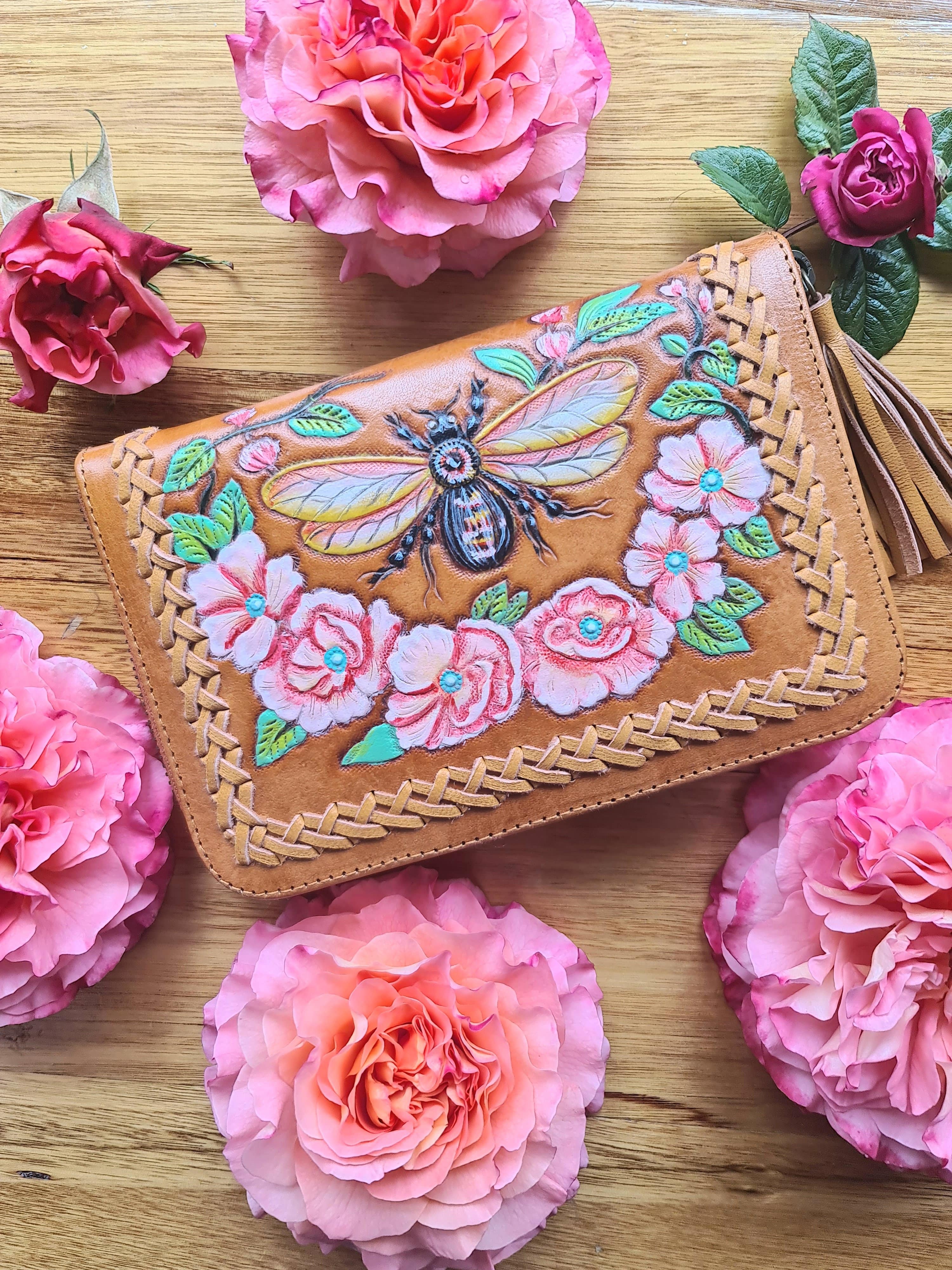 CELESTIAL GYPSY | BUMBLE BEE WALLET TAN | Bohemian Love Runway