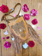 CELESTIAL GYPSY | OWL CROSS BODY BAG TAN | Bohemian Love Runway
