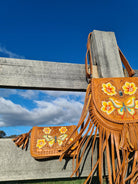 CELESTIAL GYPSY | BUTTERFLY CROSS BODY BAG TAN | Bohemian Love Runway