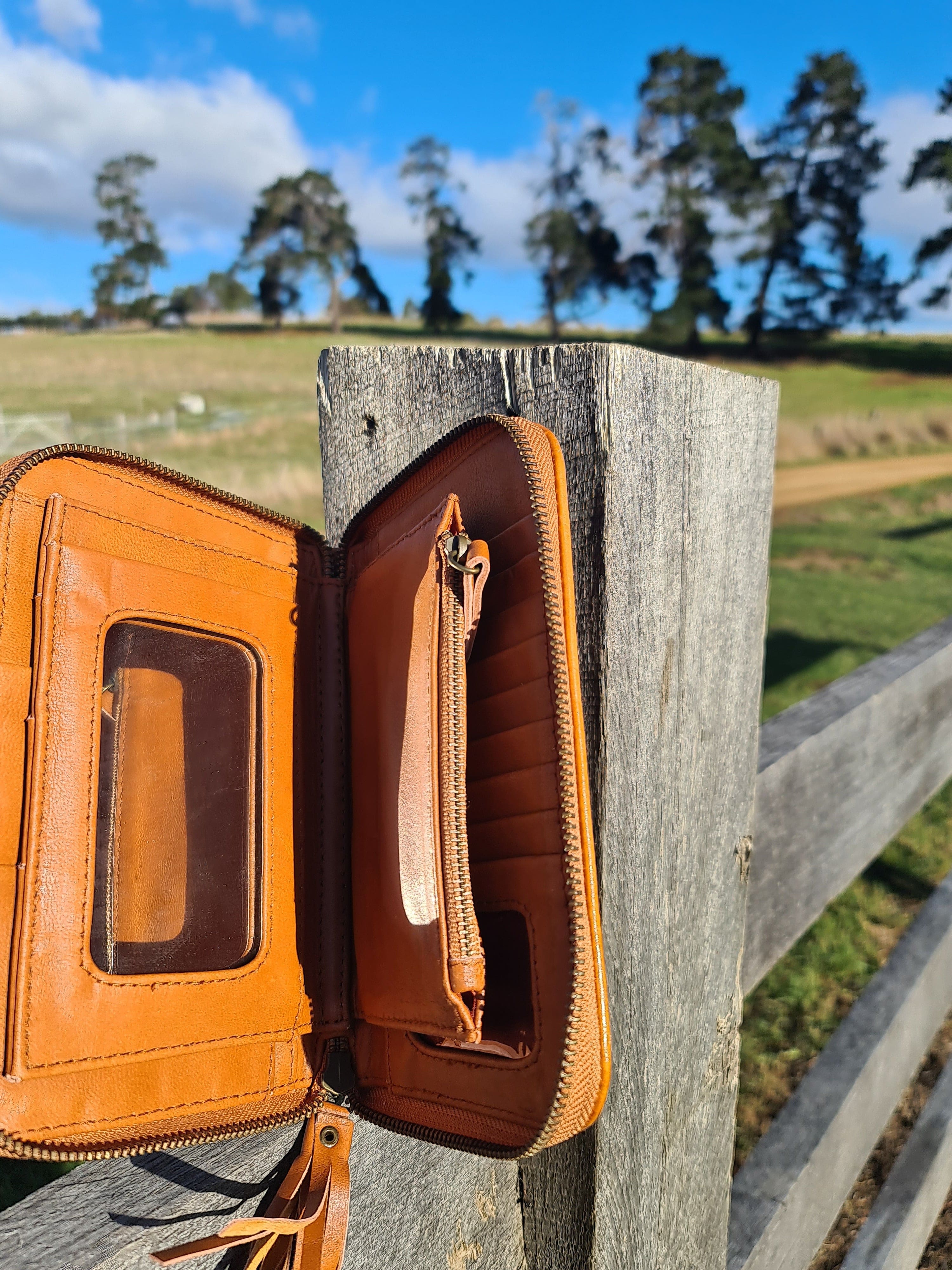 CELESTIAL GYPSY | BUTTERFLY WALLET TAN | Bohemian Love Runway
