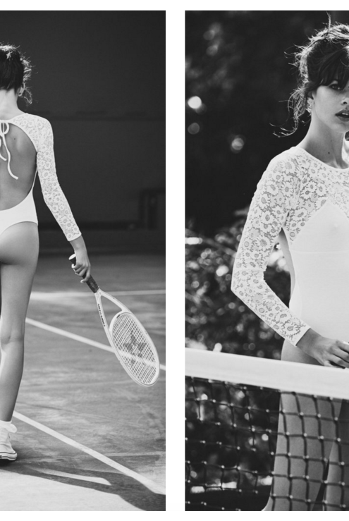 FOR LOVE AND LEMONS SKIVVIES | DAISY BODYSUIT WHITE | Bohemian Love Runway