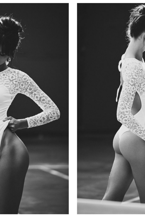 FOR LOVE AND LEMONS SKIVVIES | DAISY BODYSUIT WHITE | Bohemian Love Runway