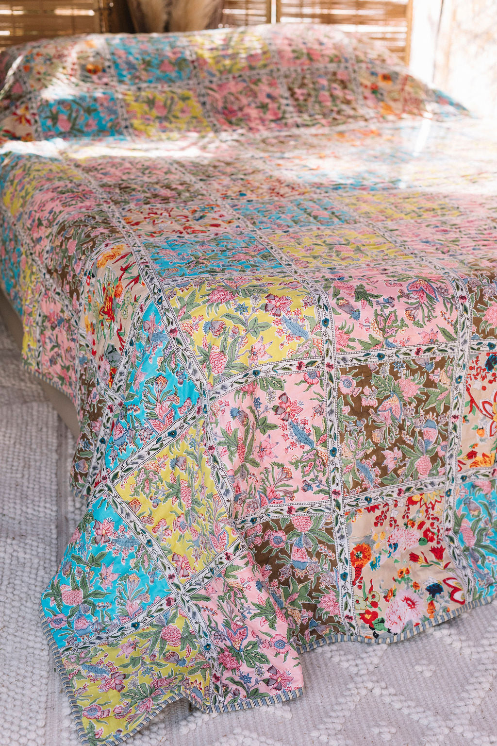 HOUSE OF SKYE | NEW ROMANTIC PATCHWORK QUILT | Bohemian Love Runway
