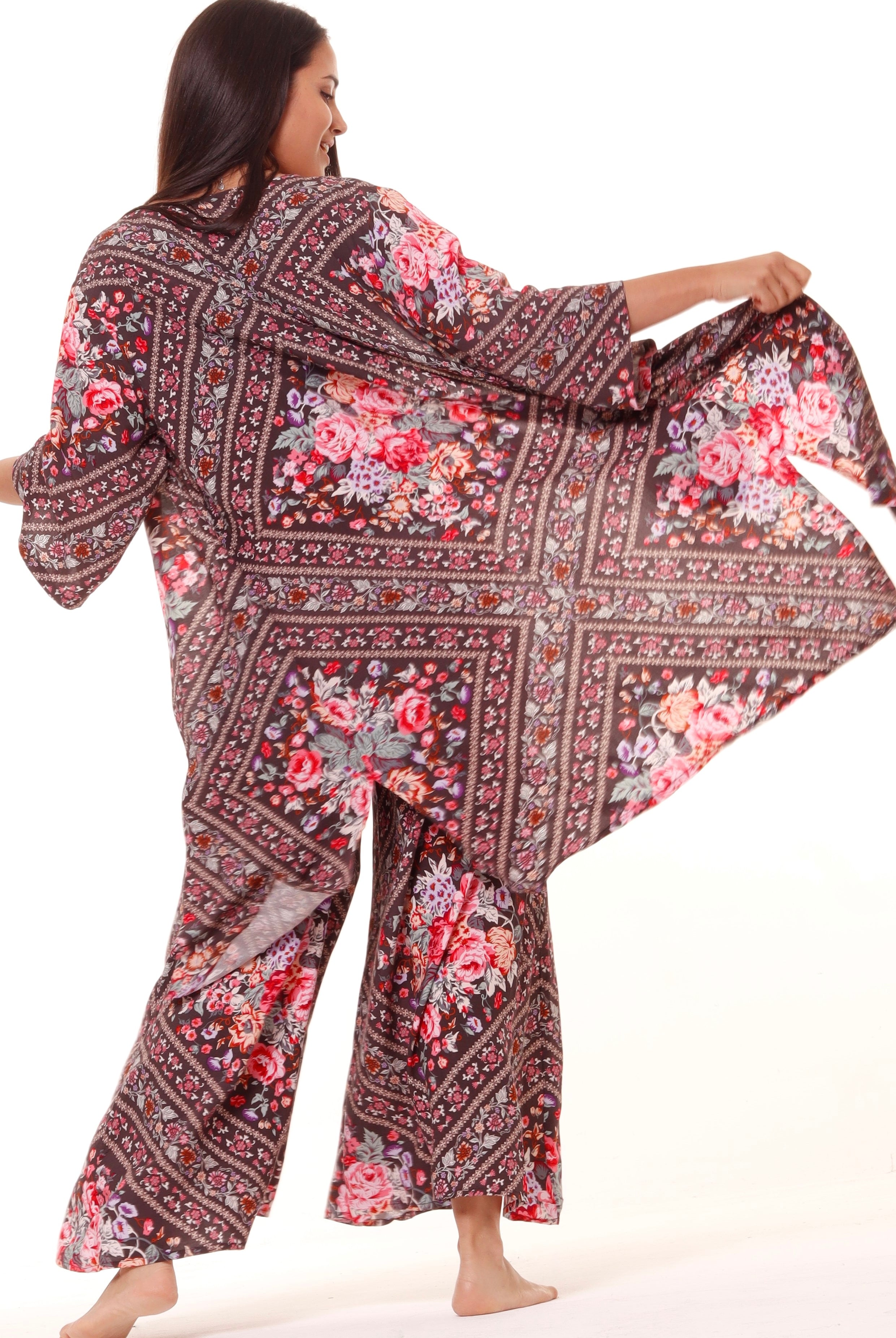HONEY & STONE CO | BLACK DIAMOND PIPPA WIDE LEG PANT | Bohemian Love Runway