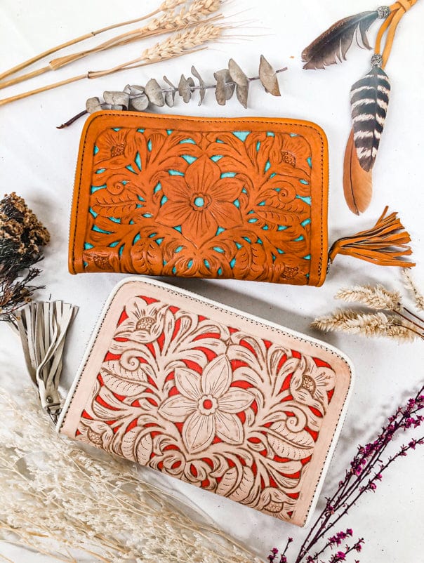 MAHIYA | BLOOM WALLET TAN | Bohemian Love Runway
